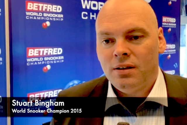 Stuart Bingham has his sights set on winning the World Snooker Championship a second time