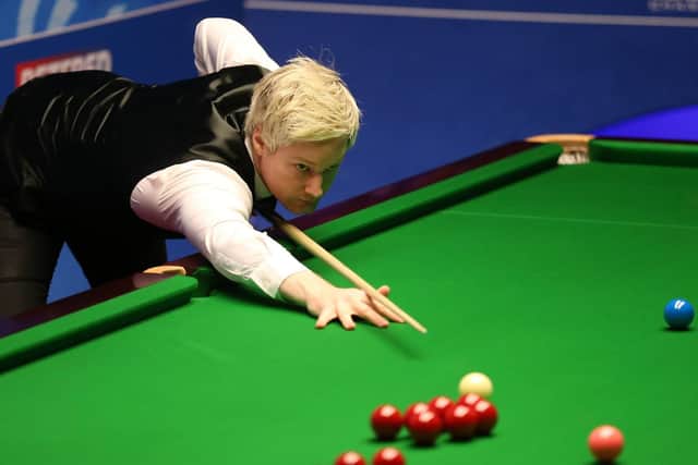 Neil Robertson during day one of the 2019 Betfred World Championship at The Crucible, Sheffield. Picture: Nigel French/PA Wire