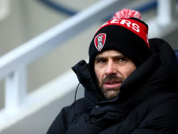 Paul Warne, manager of Rotherham United looks  (Photo by Jordan Mansfield/Getty Images)