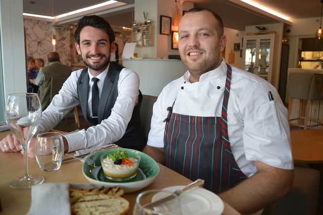 Jamie Stewart and chef Jack Baker at a previous venture