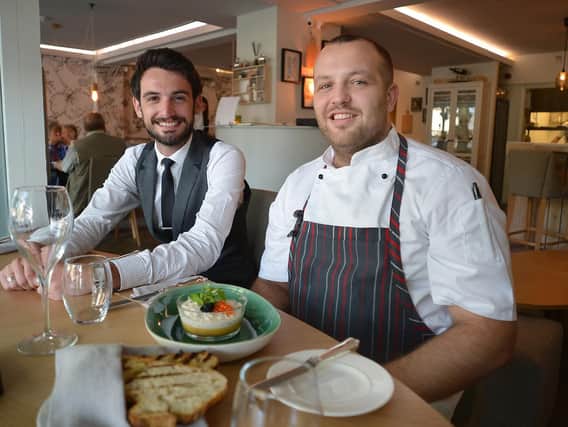 Jamie Stewart and chef Jack Baker at a previous venture