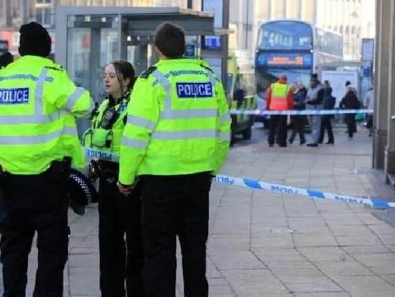 The scene on Sheffield High Street, following the incident on January 31 this year