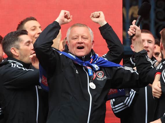 Sheffield United boss Chris Wilder has been named the manager of the year at the League Managers Association awards. Danny Lawson/PA Wire.