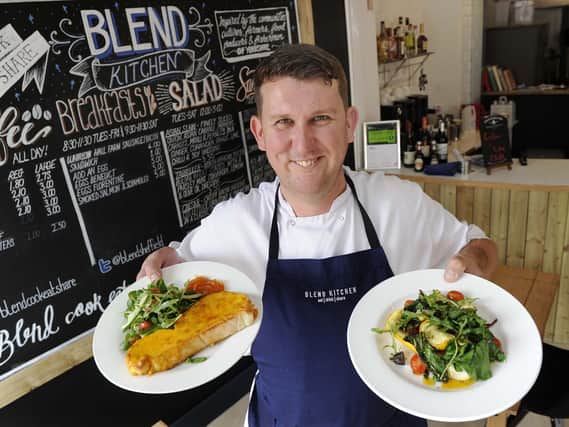 Blend Kitchen,Pinstone Street,Sheffield......Pictured is Head Chef Chris Hanson..........Pic Steve Ellis