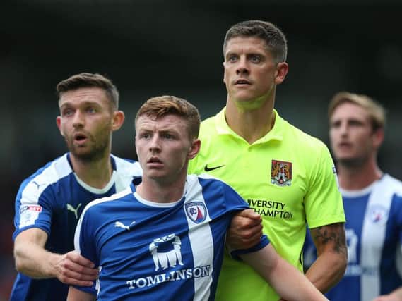 Dion Donohue in action as a Spireite before his Pompey move
