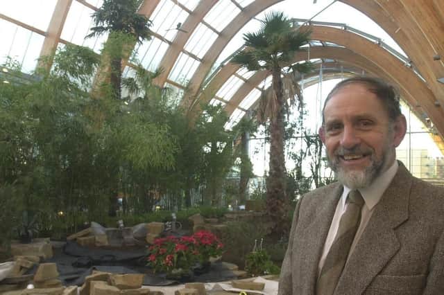 David Howgate in Sheffield's Winter Garden, which he was in charge of when it opened