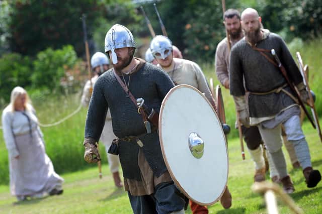 Fearsome Viking warriors from Regia Anglorum at Manor Lodge last year