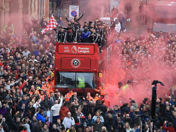 The Sheffield United promotion parade: Danny Lawson/PA Wire.