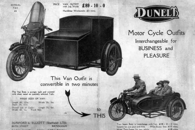 An original Dunelt advertisement.