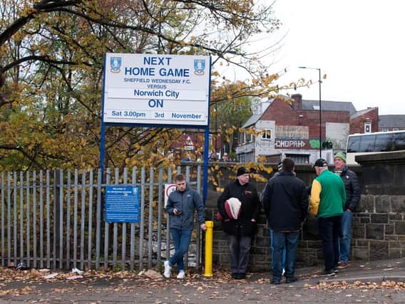 Fans outside Hillsborough Stadium (Photo by George Wood/Getty Images)