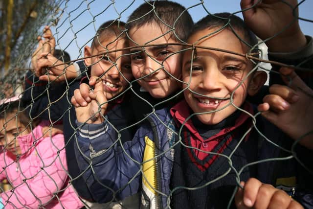 Syrian refugee children. (Photo: PA).