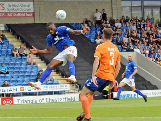 Gozie Ugwu struggled with injuries during his time as a Spireite