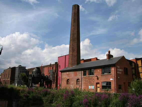 Kelham Island Museum, sourrounded by water