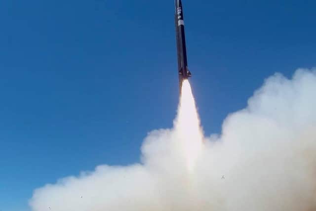 Launch of Sheffield rocket 'Helen'