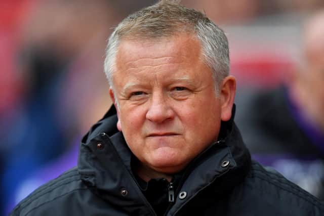 Sheffield United manager Chris Wilder wants to limit the risks in the transfer market: Dave Howarth/PA Wire.