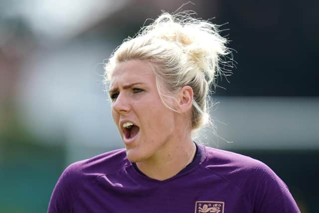 England's Millie Bright during a training session at the World Cup. Picture: John Walton/PA Wire.