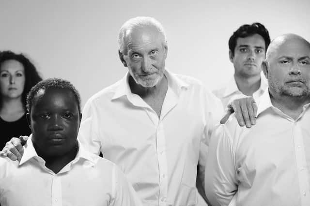 Charles Dance with veterans
