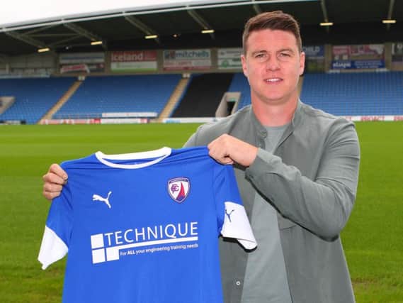 Chesterfield defender Anthony Gerrard is involved with a soon-to-launch app (Pic: Tina Jenner)