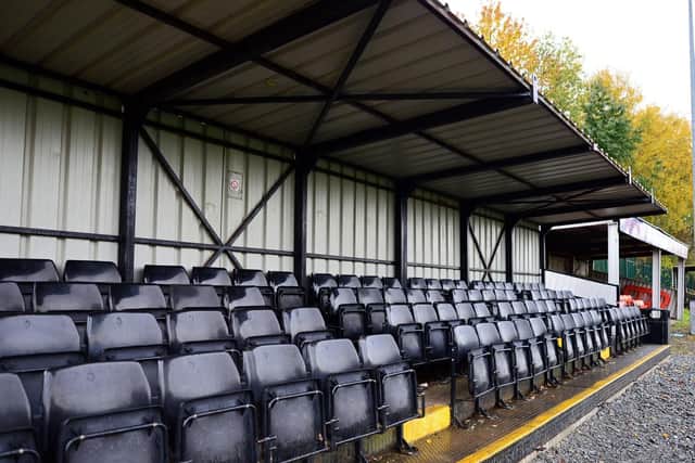 This new seating area has been added to the ground. Picture: NSST-06-11-19-NSST-06-11-19-HandsworthFC-3.