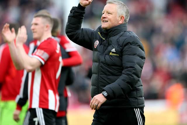 Sheffield United manager Chris Wilder has guided his team to seventh in the Premier League table only a season after being promoted from the Championship: Nigel Roddis/Getty Images