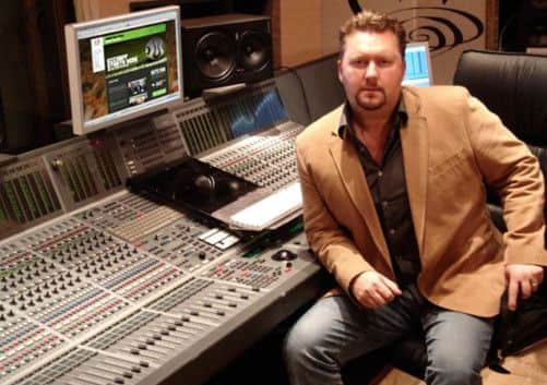 Hit maker: Eliot Kennedy at the controls of his Steeleworks Studio in Sheffield.