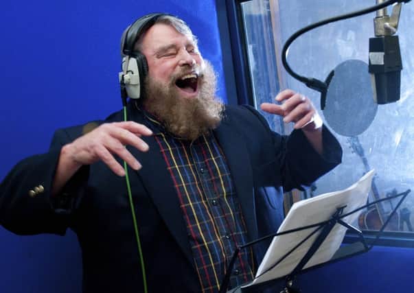 PICTURE BY ALEX BROADWAY/SWPIX.COM - On Ilkla Moor Baht 'At - Recording session with Brian Blessed - Britania Row Studios, London, England -  16/02/12&