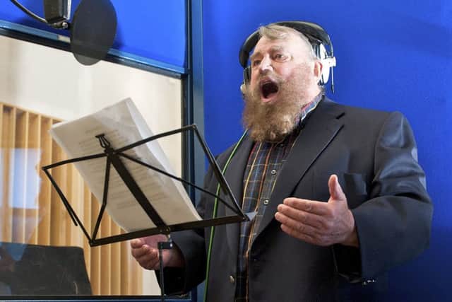PICTURE BY ALEX BROADWAY/SWPIX.COM - On Ilkla Moor Baht 'At - Recording session with Brian Blessed - Britania Row Studios, London, England -  16/02/12&