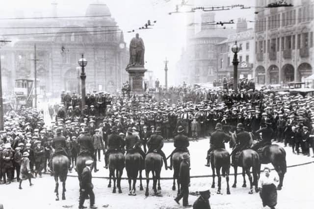 Fitzalan Square in the old days - scene of protest during 1926 General Strike