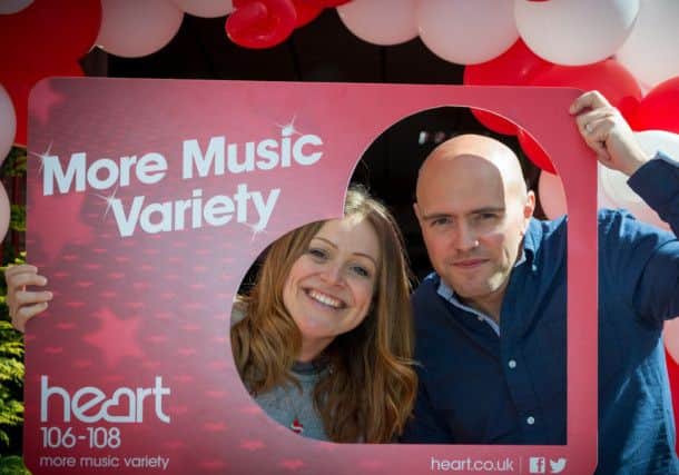 Heart Yorkshire Breakfast presenters Emma Lenney and Dixie welcomed listeners to the new station.