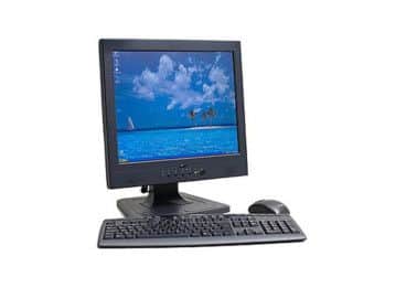 A desktop computer.
