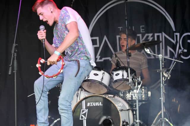 Misterton Music Festival 2014 held at the Misterton driving range. The Starkins on stage