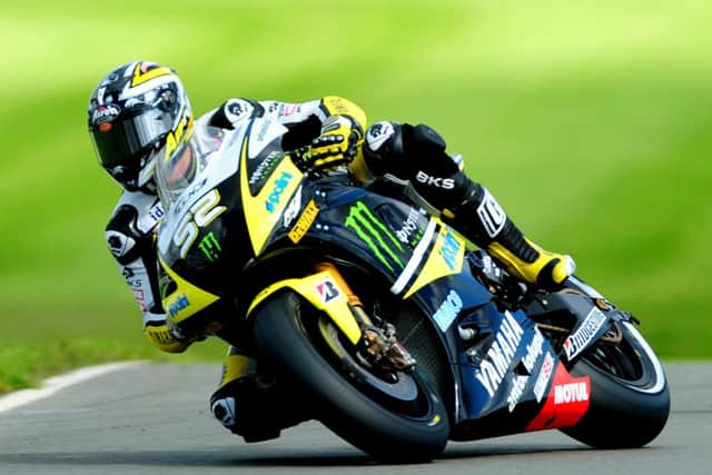 James Toseland during practice at the British Grand Prix Qualifying day at Donington Park, Castle Donington.