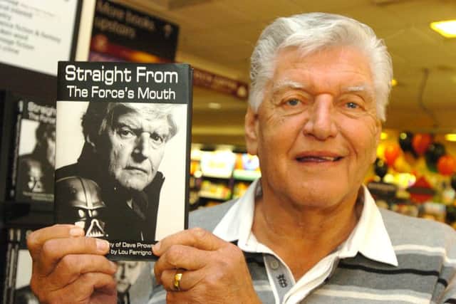 Star Wars legend Dave Prowse who played Darth Vader wil meet fans at Sheffield Film and Comic Con