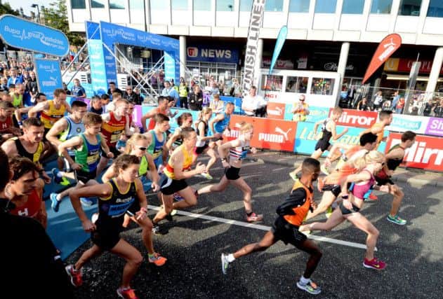And they're off - competitors in the Great Yorkshire Run.
