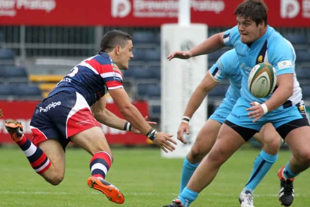 Paul Jarvis in action during Doncaster's last home game, against Worcester Warriors.