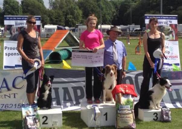 Epworth schoolgirl Evie Coyne who competes in dog agility competitions.