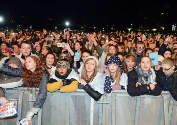 Meadowhall's Christmas Lghts Switch On concert 2014