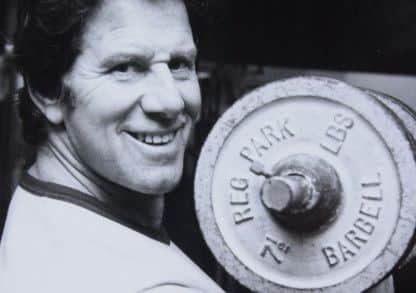 Reg Park still keeping fit in 1979