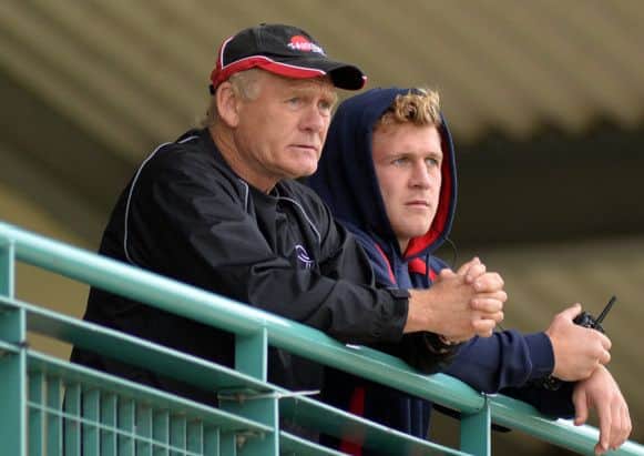Clive Griffiths, left.