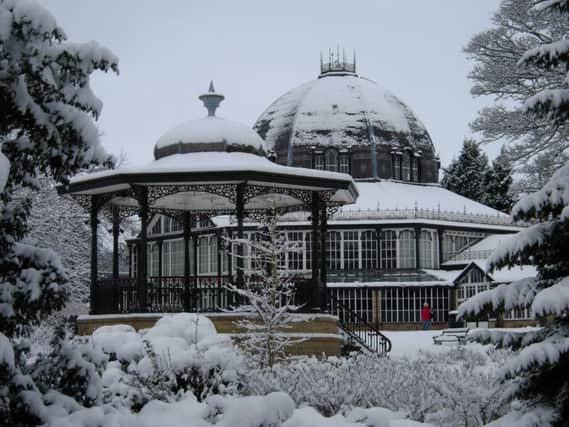 Buxton in snow.