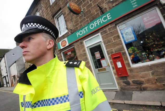 Post Office armed robbery in Cromford.