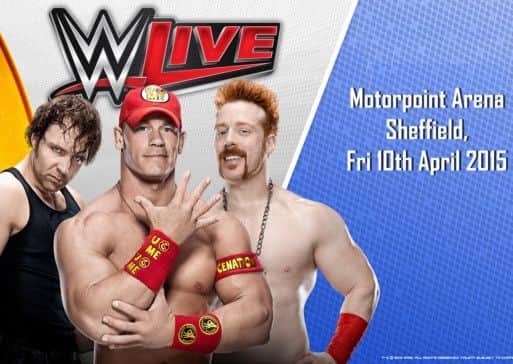 WWE superstar wrestlers coming to Sheffield Motorpoint Arena in 2015.