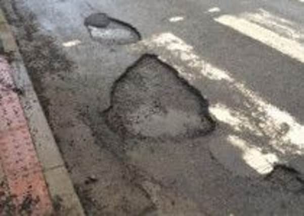 Dean Corbridge took this picture of potentially dangerous potholes on Storrs Road, Chesterfield.