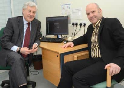 Professor Basil Sharrack and Professor John Snowden, who are running the Sheffield MS treatment trial