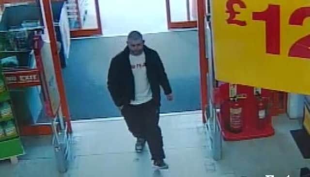 Police are trying to trace a man in connection with an attempted theft at B&Q in Somercotes.