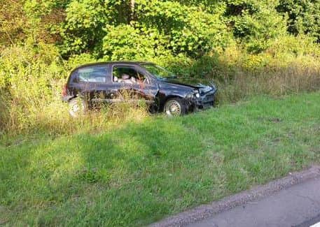 The scene of the crash. Photo: Derbyshire Police