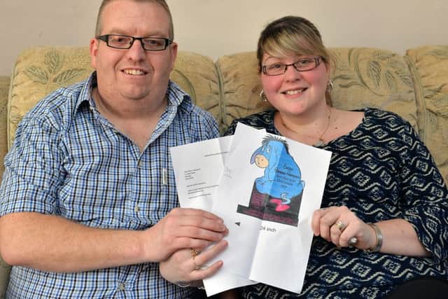 Emma and Keith Hampson are pleased the council have agreed to the design of headstone they wanted to erect in memory of their daughter Evelyn