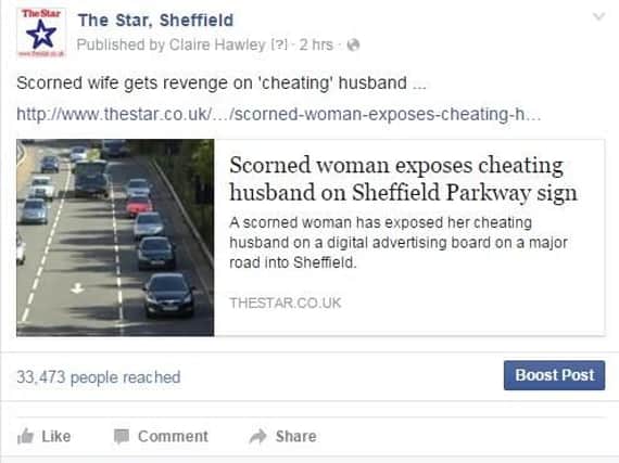The story has been seen by thousands on The Star's Facebook page