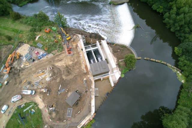 The hydroelectric plant in South Yorkshire