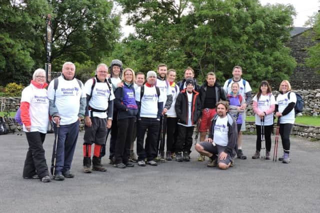 Pictured are Pacy & Wheatley staff and their families who took part in The Yorkshire 3 Peaks Challenge.